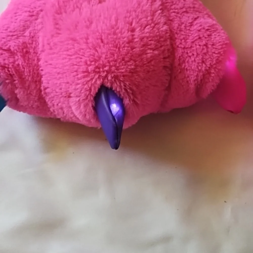 Light Up Pink Fuzzy Slippers